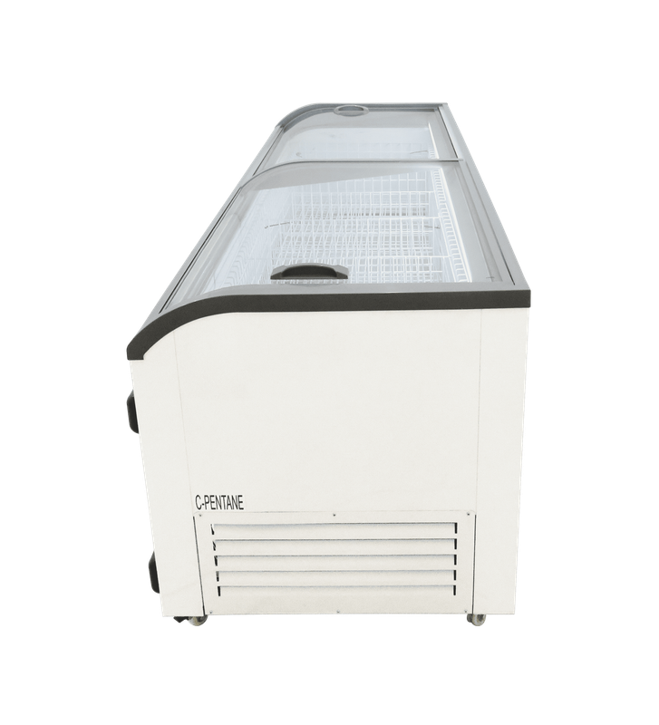 Curved Glass Island Freezer 2.5m (Vt2500)