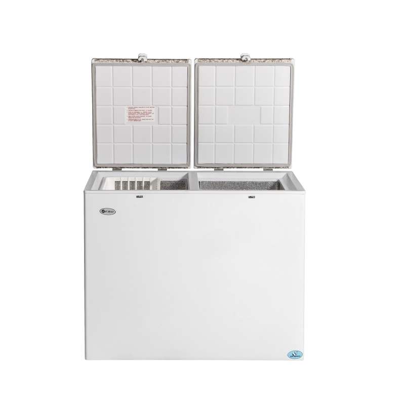 GFR260DB Zero Gas Electric Side By Side Double Bin Chest Freezer - 236L