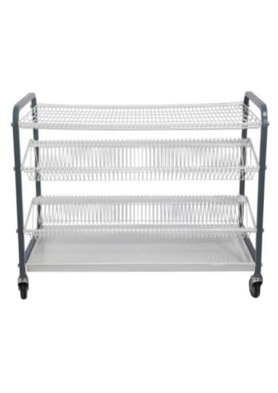 Mobile Floor Standing Crockery Rack / Dish Rack- (300 Piece - 106 Large Plates + 212 Small Plates...