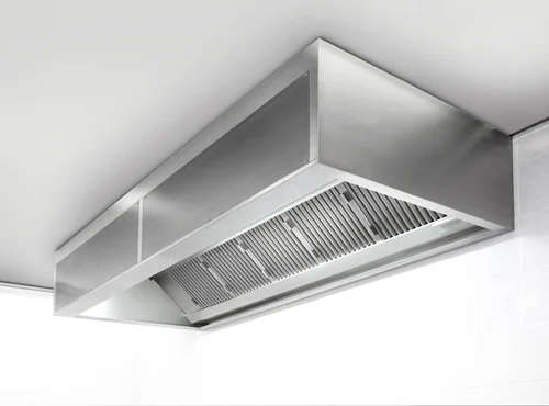 Galvanised *Box Section* Extractor Canopy 4800mm- *Unit & Filters Only*