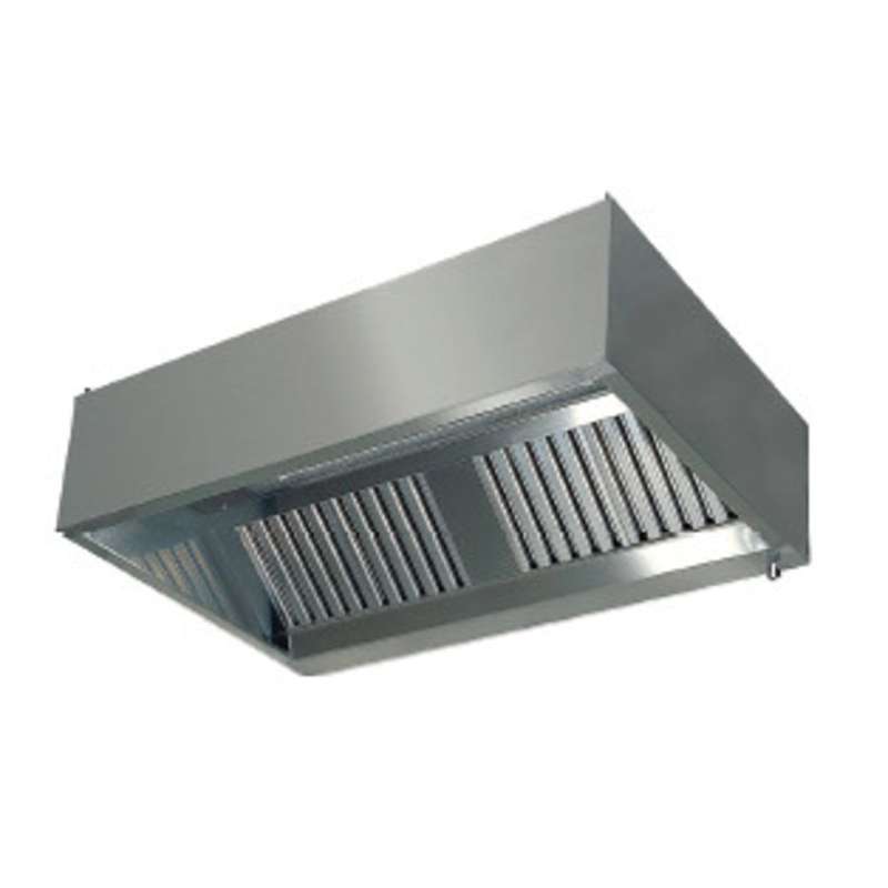 Galvanised *Box Section* Extractor Canopy 3000mm- *Unit & Filters Only*