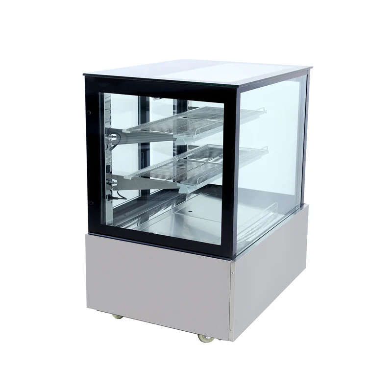 *Countertop* Cake Display Fridge Square Glass 900mm