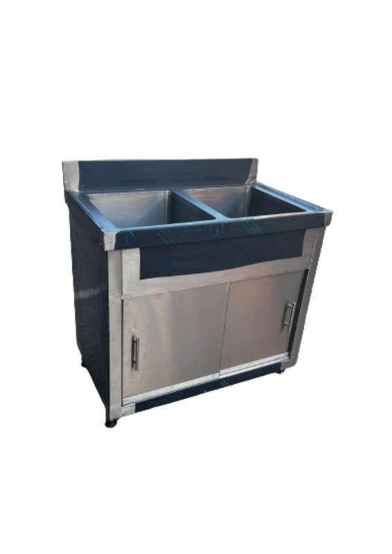 Double Bowl Sink With Sliding Cabinet 1700mm (1.7 METRE)