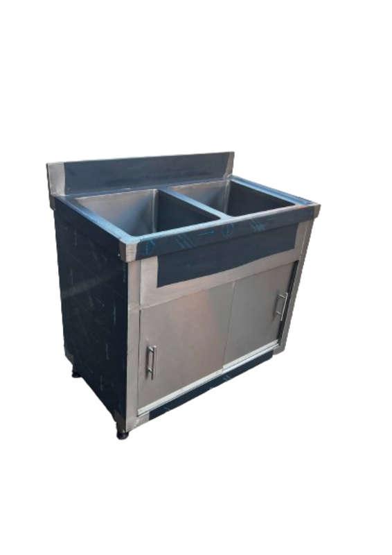Double Bowl Sink With Sliding Cabinet 1700mm (1.7 METRE)
