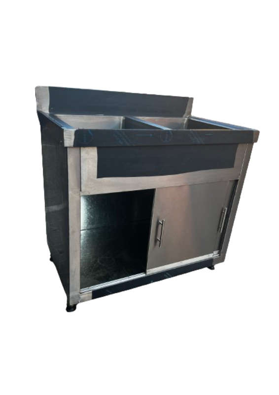 Double Bowl Sink With Sliding Cabinet 1700mm (1.7 METRE)