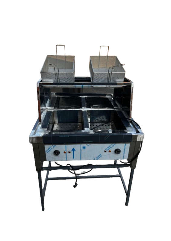 Spaza Electric Fryer (2x14lt) - Floor Model 220V