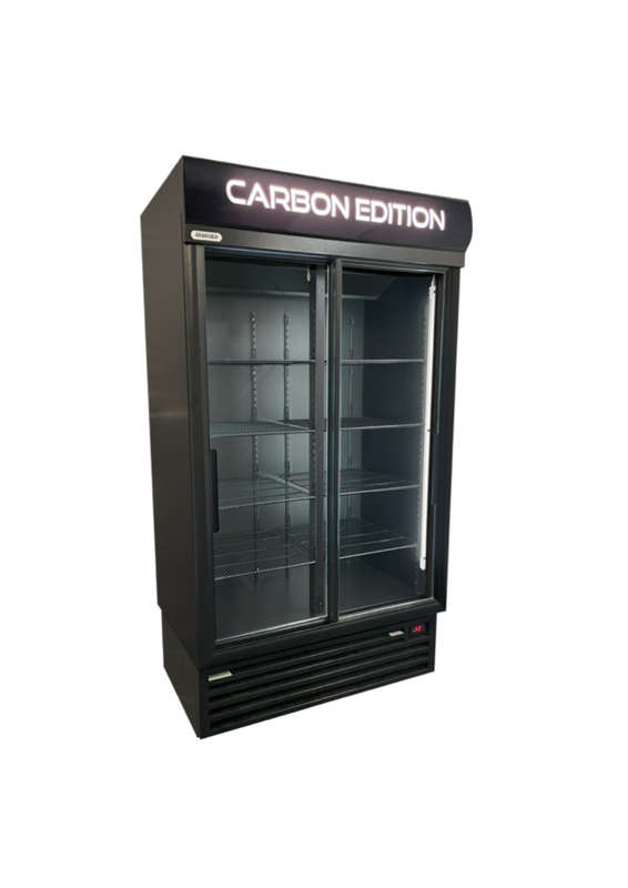 *CARBON FIBRE* Double Door Cooler (*STAYCOLD*) - Sliding Doors