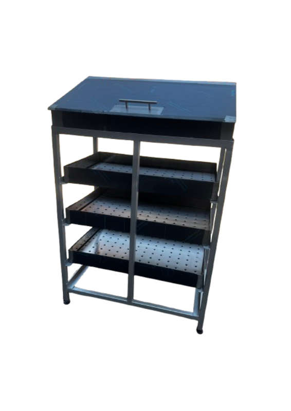 Chip Dump / Chip Rack + BIN - 3 TIER
