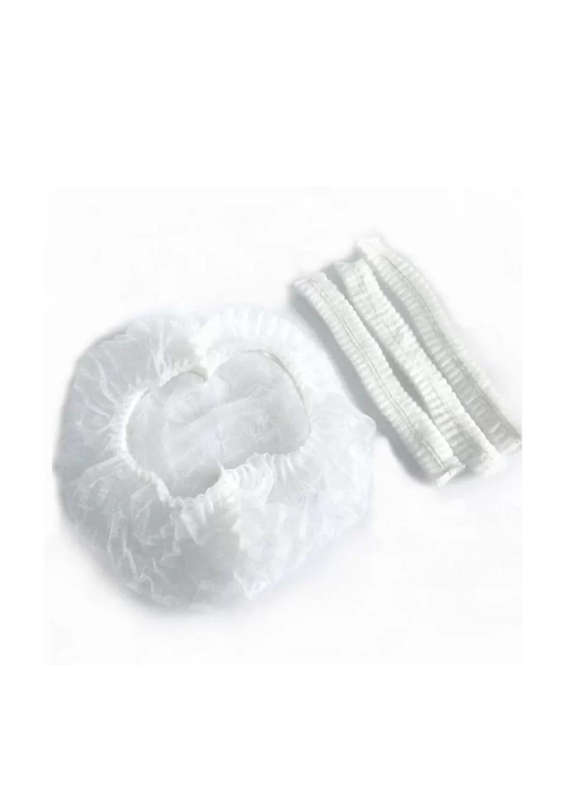 Disposable Mop Caps - White (100's) - Double Elastic