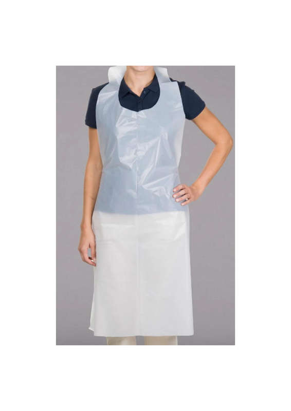 Disposable Aprons - White (100's) - 10 MICRON