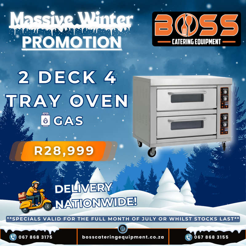 2 Deck 4 Tray Gas Oven *WINTER SPECIAL*