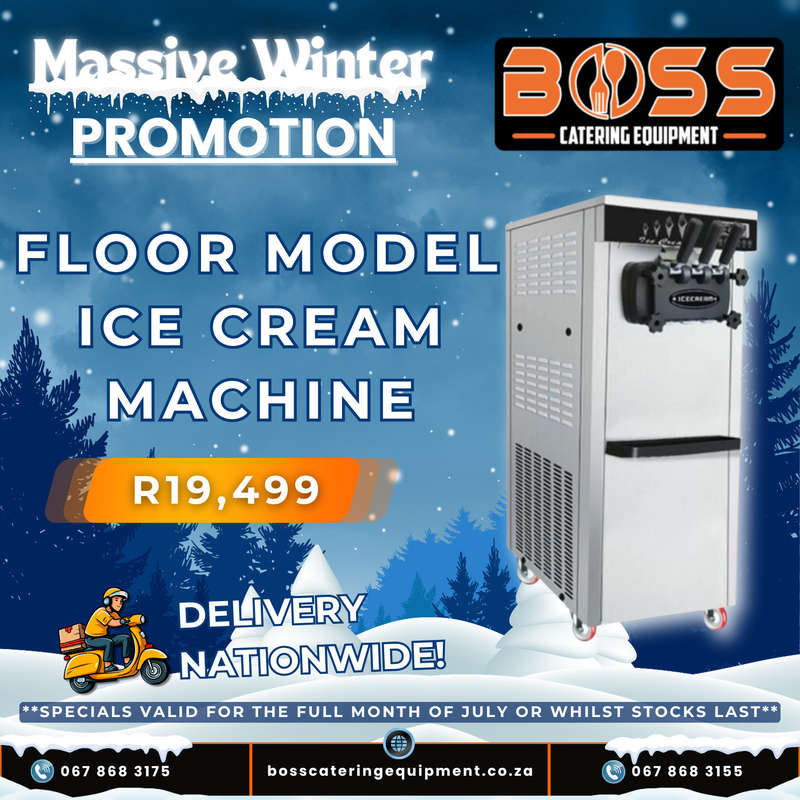 3 Flavor Floor Model Ice Cream Machine - *WINTER SPECIAL* -