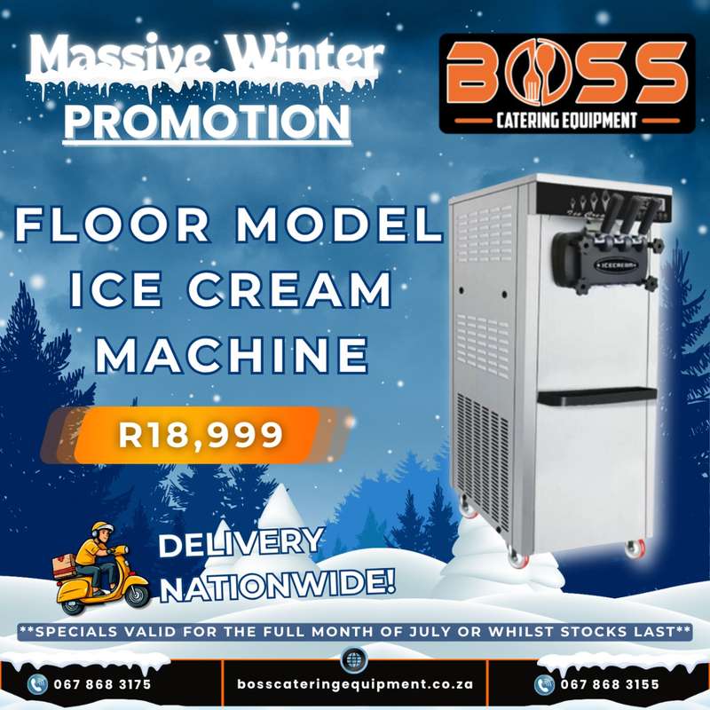 3 Flavour Floor Model Ice Cream Machine - *WINTER SPECIAL* -