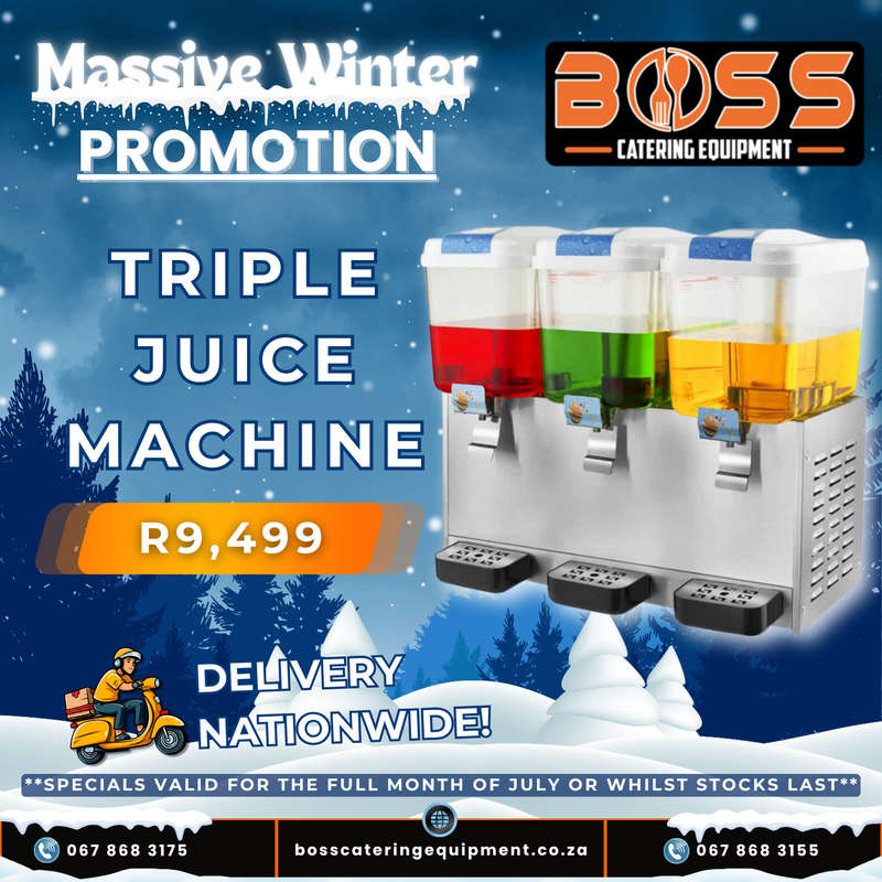 Triple Barrel Juice Dispenser Machine *WINTER SPECIAL*
