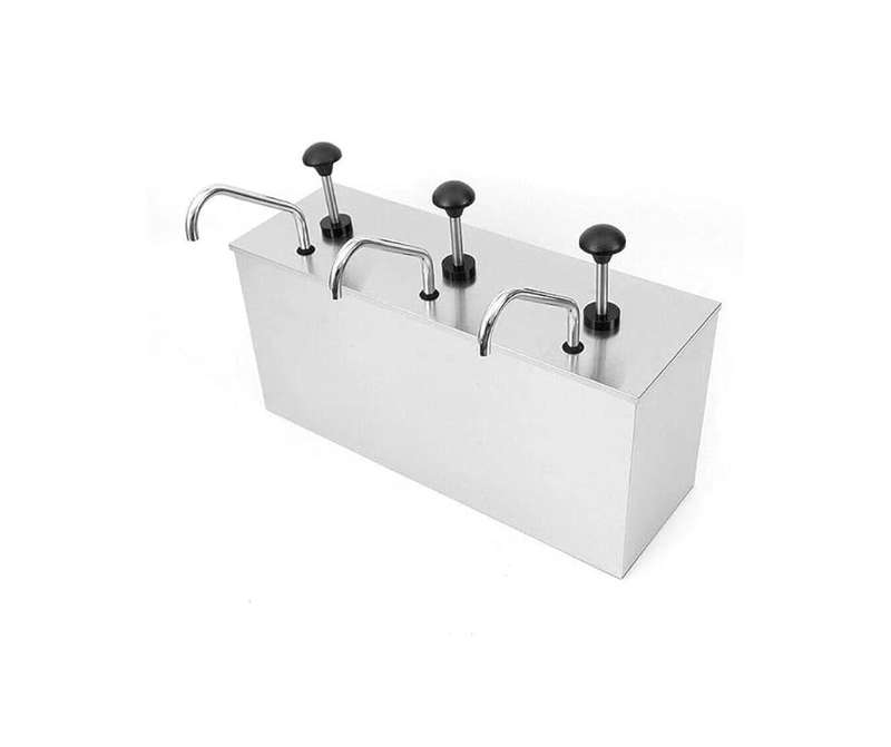 Sauce Dispenser - Triple Stainless Steel