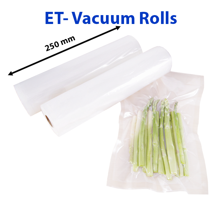 ET - Perforated Vacuum Bags 250mm X 10m