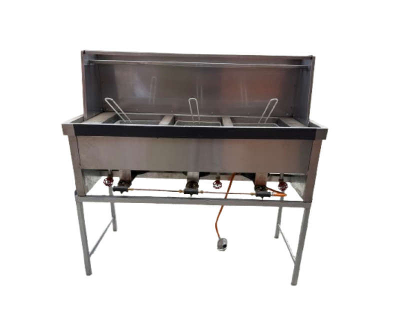 Spaza Gas Fryer (3x14lt) With Baskets