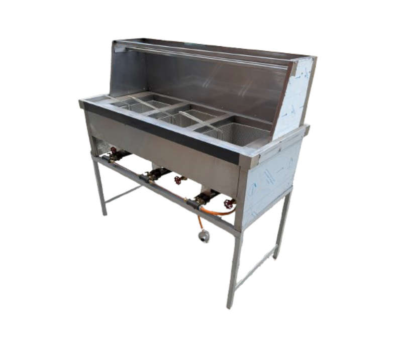 Spaza Gas Fryer (3x14lt) With Baskets