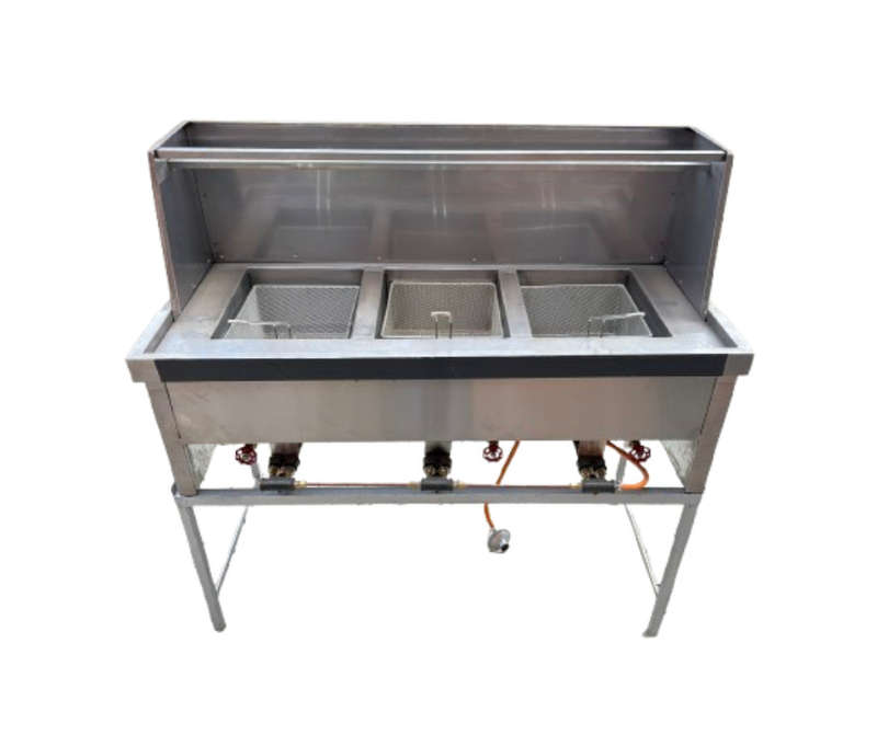Spaza Gas Fryer (3x14lt) With Baskets