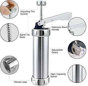 Cookie Cutter Press & Icing Set - Heavy Duty (STEEL)