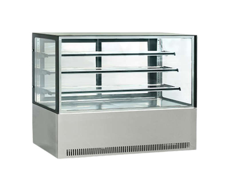 Floor Standing Pie Warmer 1500mm - FLAT/SQAURE GLASS