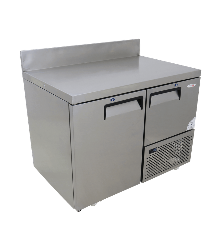 Fridgestar Underbar Cooler 1.5 Door - Steel Doors WITH Splashback