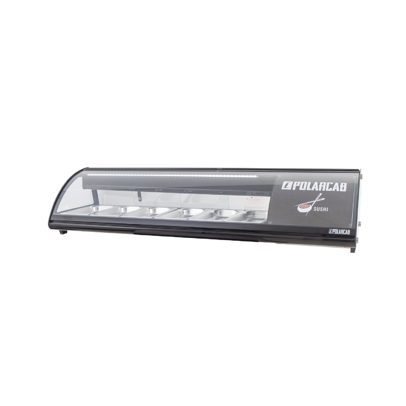 6 Division Sushi Display Fridge - POLARCAB