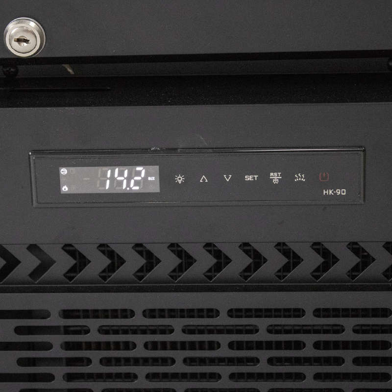 *POLARCAB* Upright Freezer - SLIM LINE BLACK