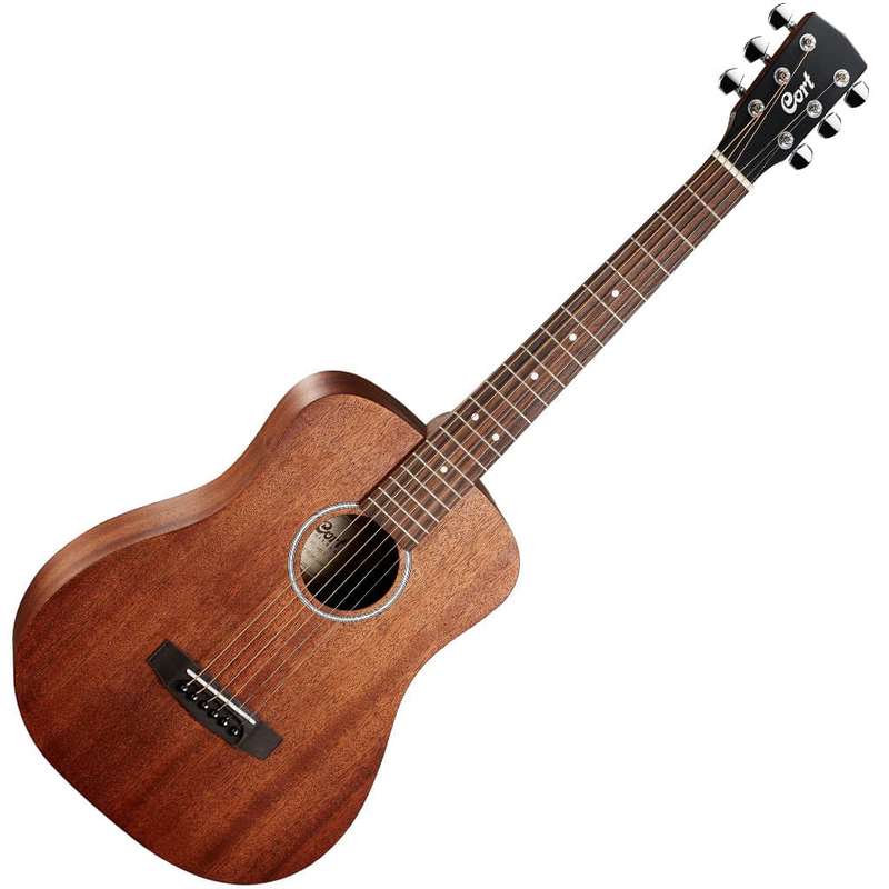 Cort AD Mini M Travelers Guitar - Natural Satin Mahogany