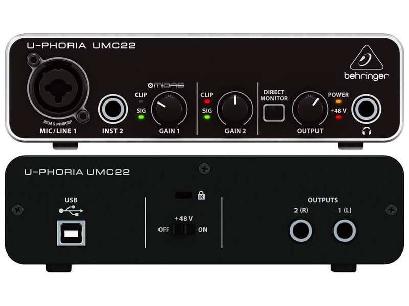 Behringer U-Phoria UMC22 USB Audio Interface