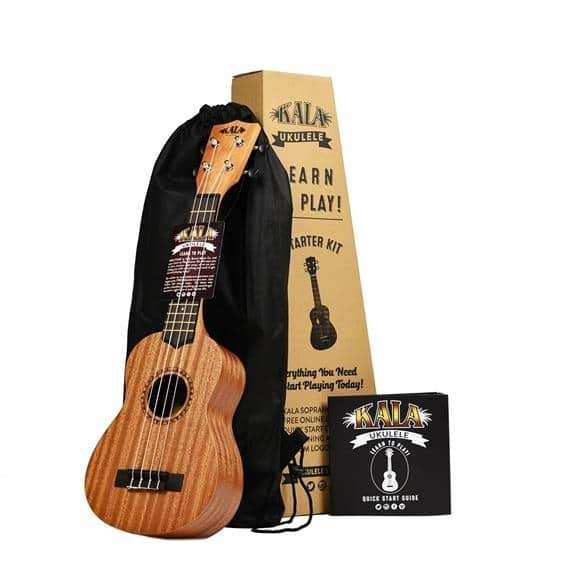 Kala Learn to Play Soprano Ukulele Starter Kit - Natural