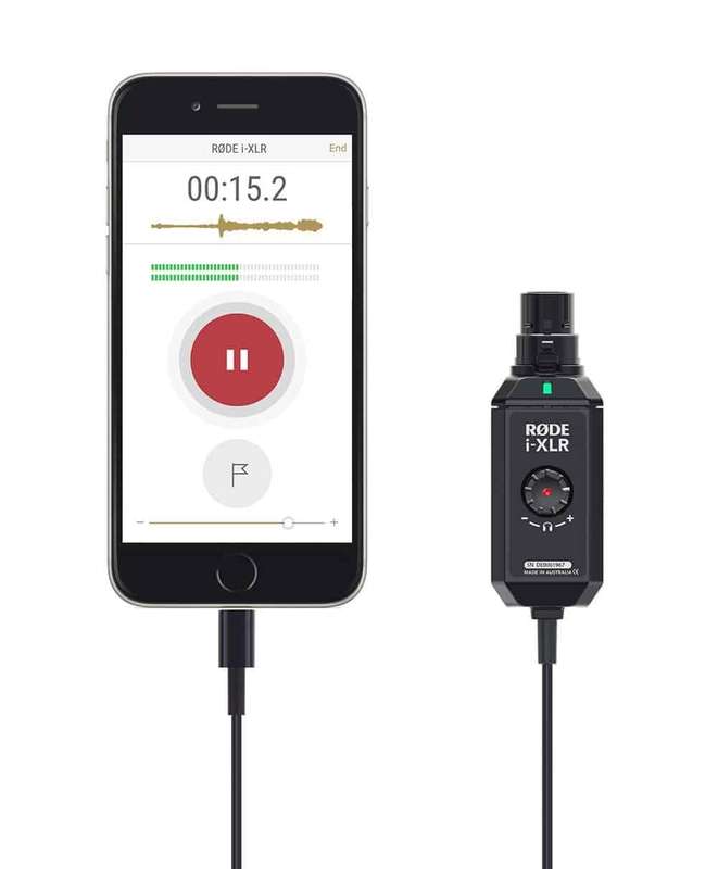 Rode i-XLR Digital XLR-Lightning Interface for iOS