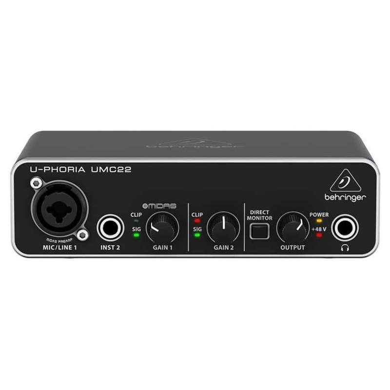 Behringer U-Phoria UMC22 USB Audio Interface