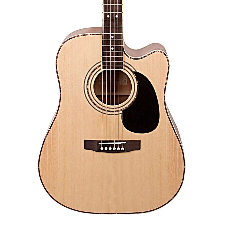 Cort AD880CE Dreadnaught Acoustic-Electric Guitar - Natural Satin