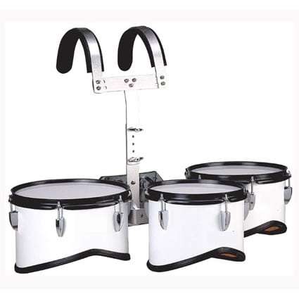 Bergen 10" 12" 13" Marching Tom Drum With Carrier & Sticks