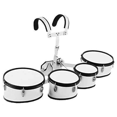 Bergen 8" 10" 12" 13" Marching Tom Drum With Carrier & Sticks