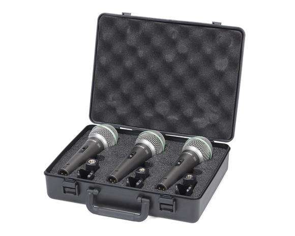 Samson Q6 Dynamic Microphone 3 Pack