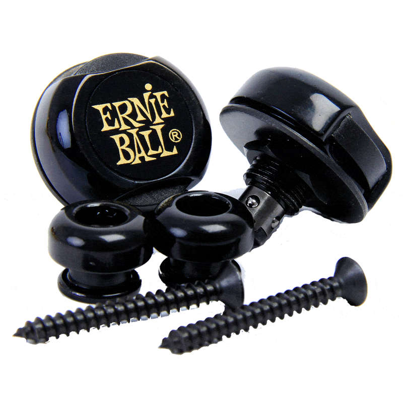 Ernie Ball Super Locks Strap Lock Set - Black