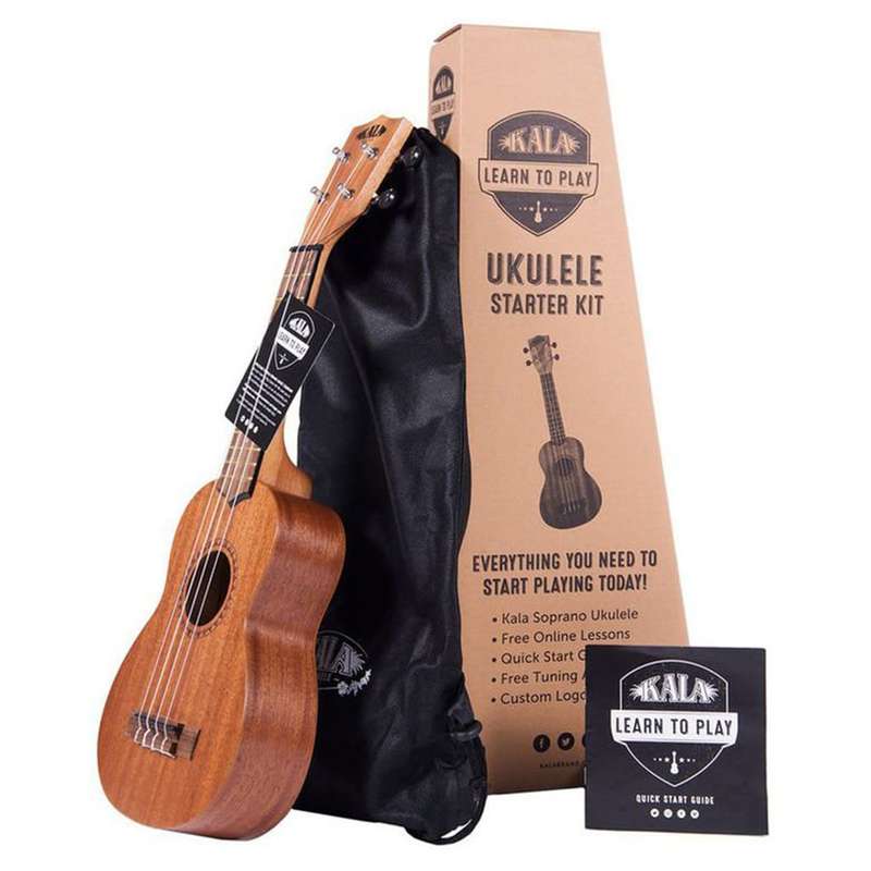Kala Learn to Play Soprano Ukulele Starter Kit - Natural