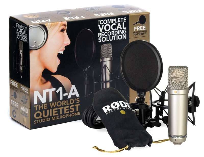 Rode NT1-A Studio Condenser Microphone with Pop Filter