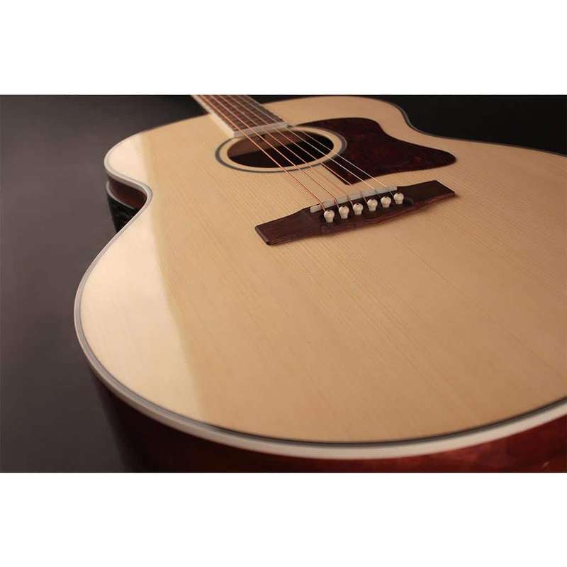 Cort CJ-MEDX Jumbo Acoustic-Electric Guitar - Natural (Including Gig Bag)