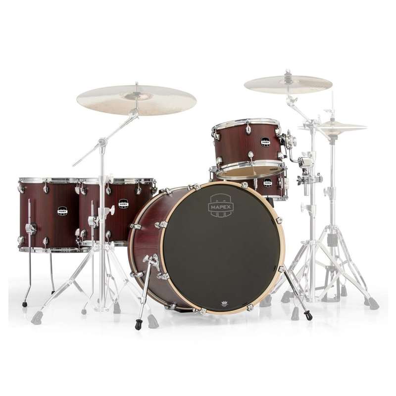 Mapex Mars 5-Piece Crossover Shell Pack (Excludes Hardware and cymbals) - BloodWood Finish