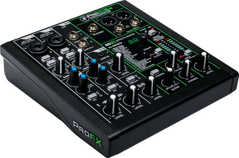 Mackie ProFX6 V3 6-Channel Compact Mixer with FX