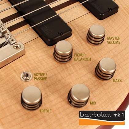 Cort A6 Plus FMMH Artisan Series 6-String Bass Guitar - Open Pore Finish