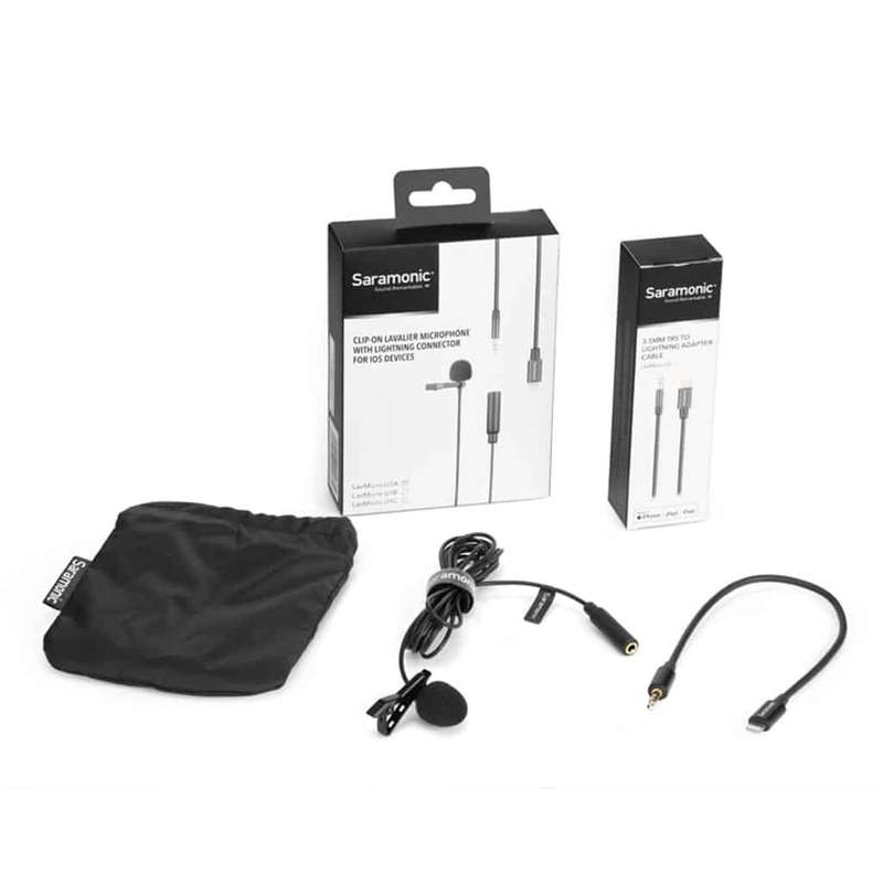 Saramonic LavMicro U1A Clip-On Microphone for Apple (2m Lighting Cable)