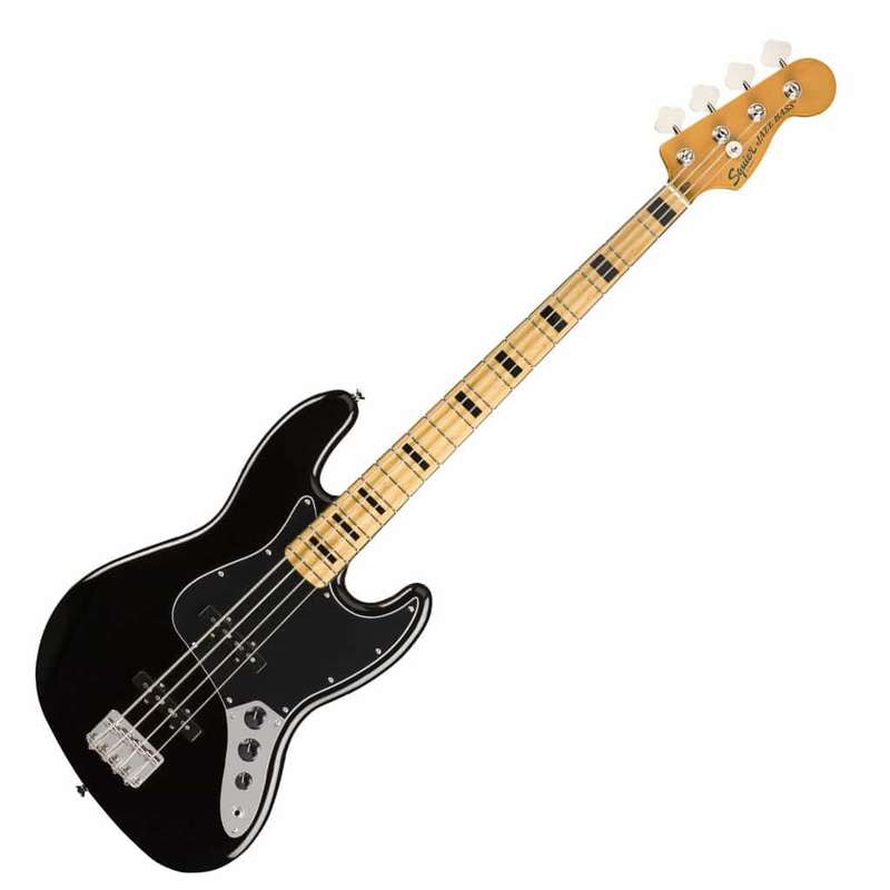 Squier by Fender Classic Vibe 70's Jazz Bass - Maple Neck - Black