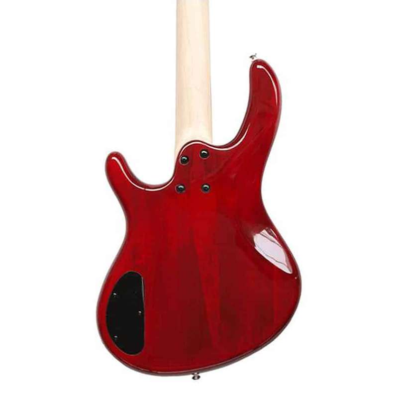 Cort Action Bass V Plus 5-String Bass Guitar - Transparent Red