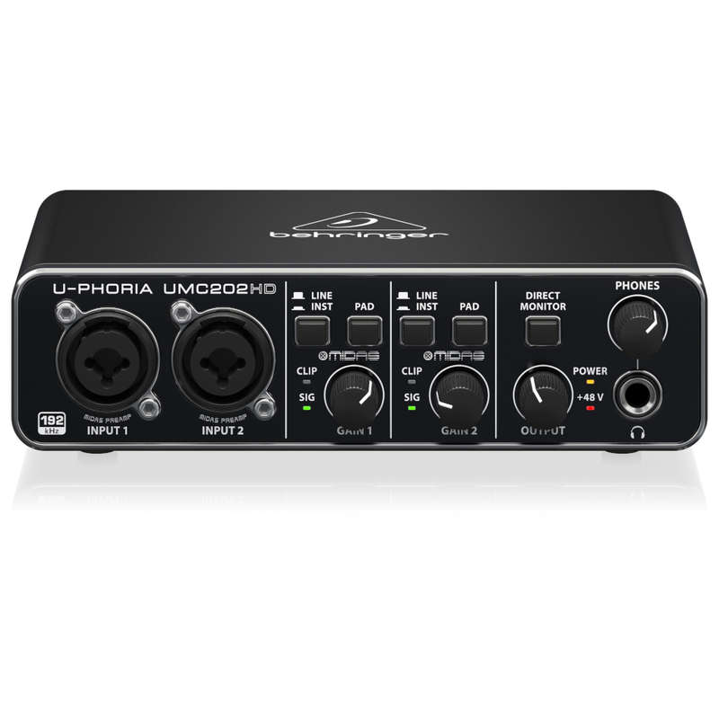 Behringer U-Phoria UMC202HD USB Audio Interface