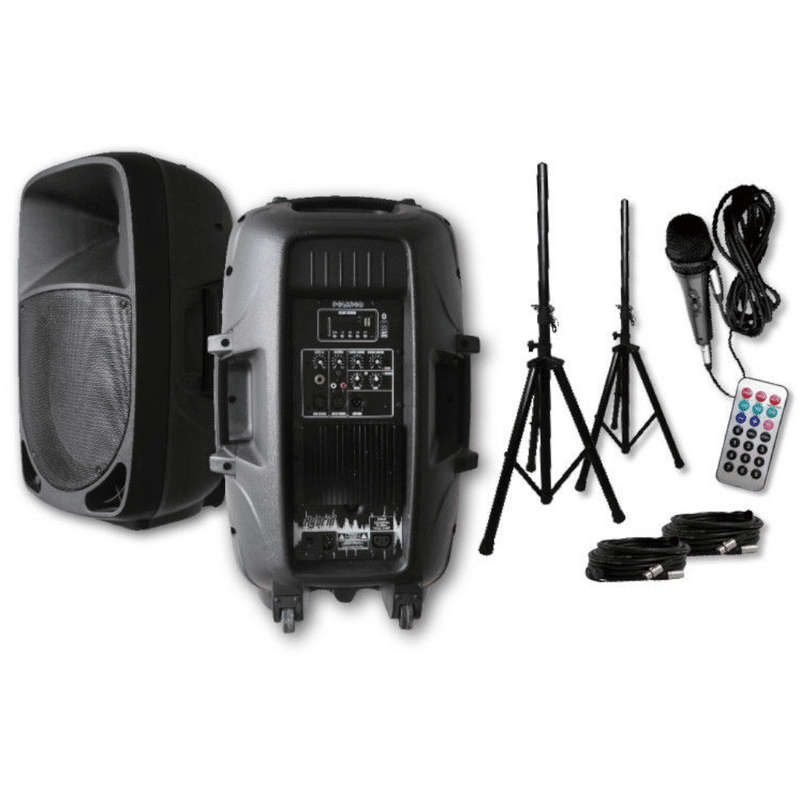 Hybrid Party Box 15 Complete 15 Active Speaker System with Mic &amp; Cables