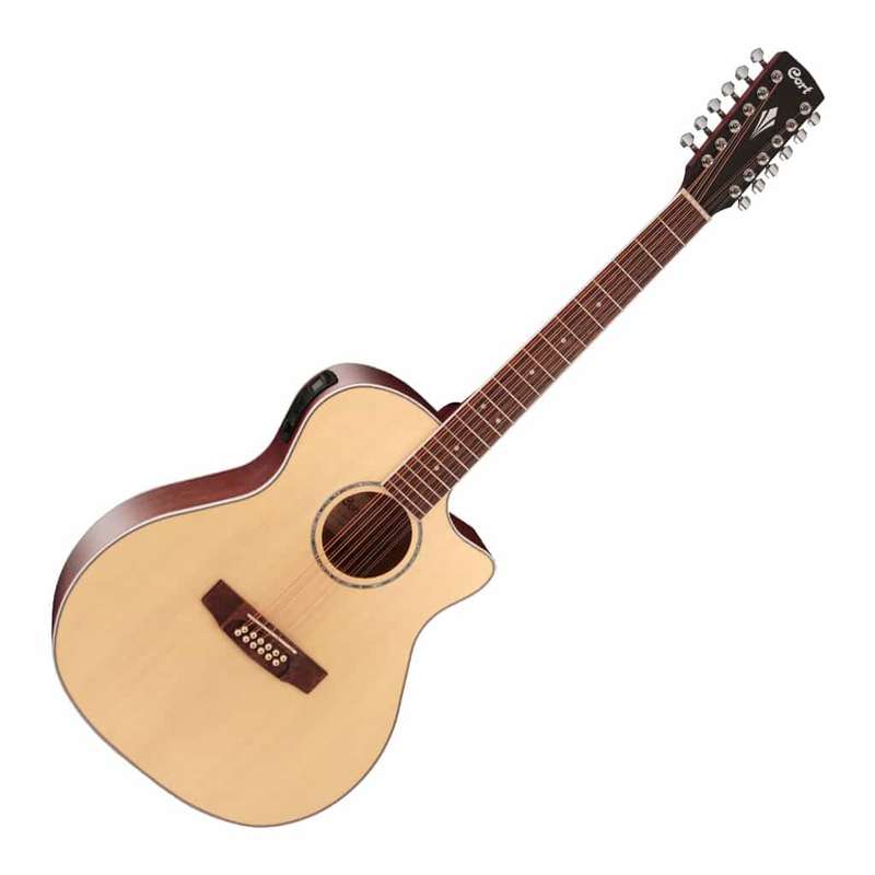 Cort GA-MEDX-12 12-String Acoustic-Electric Guitar - Open Pore Natural